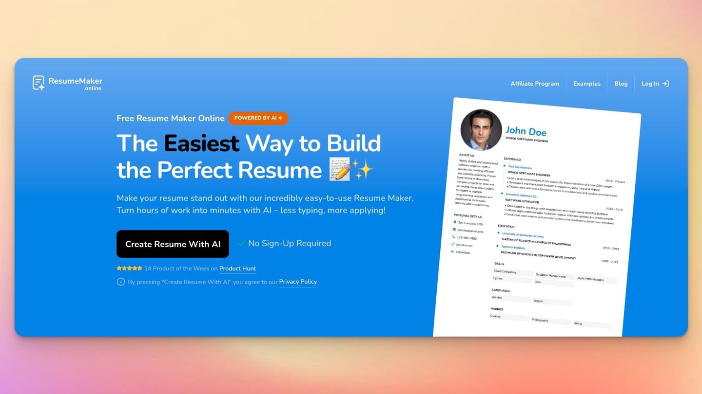Resume Maker Online