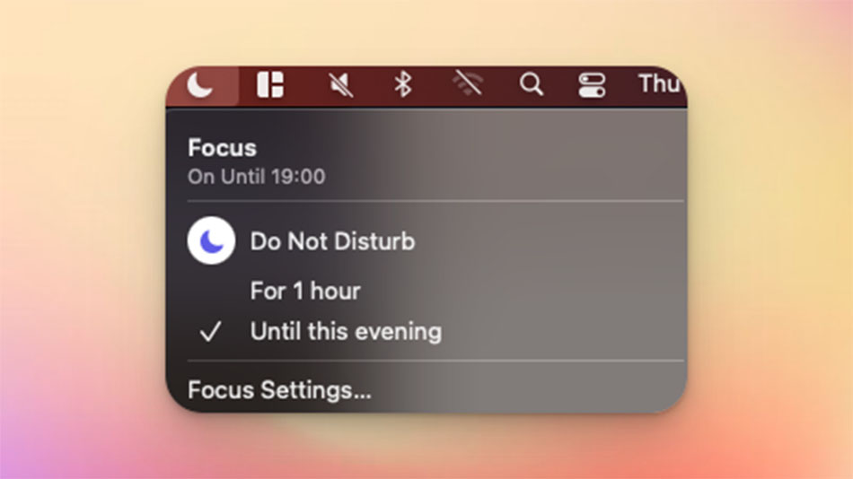Do not disturb on mac