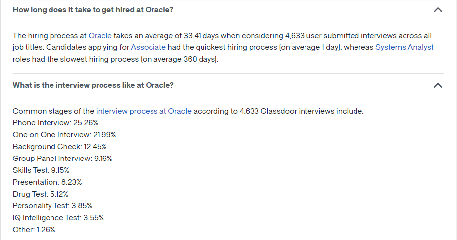 How Long It takes To Get Hired By Oracle