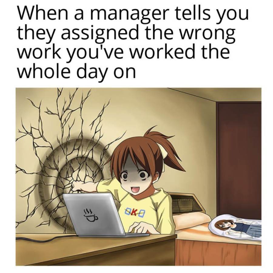 Working from home meme