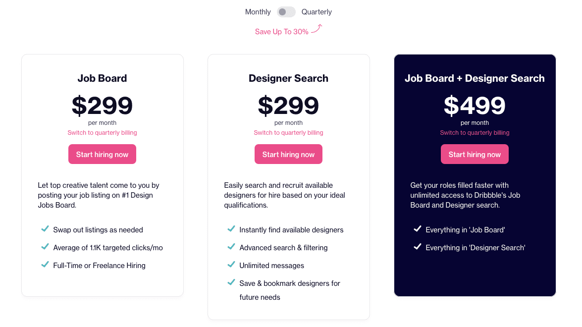 Job Board + Designer Search Plan on 4 day week