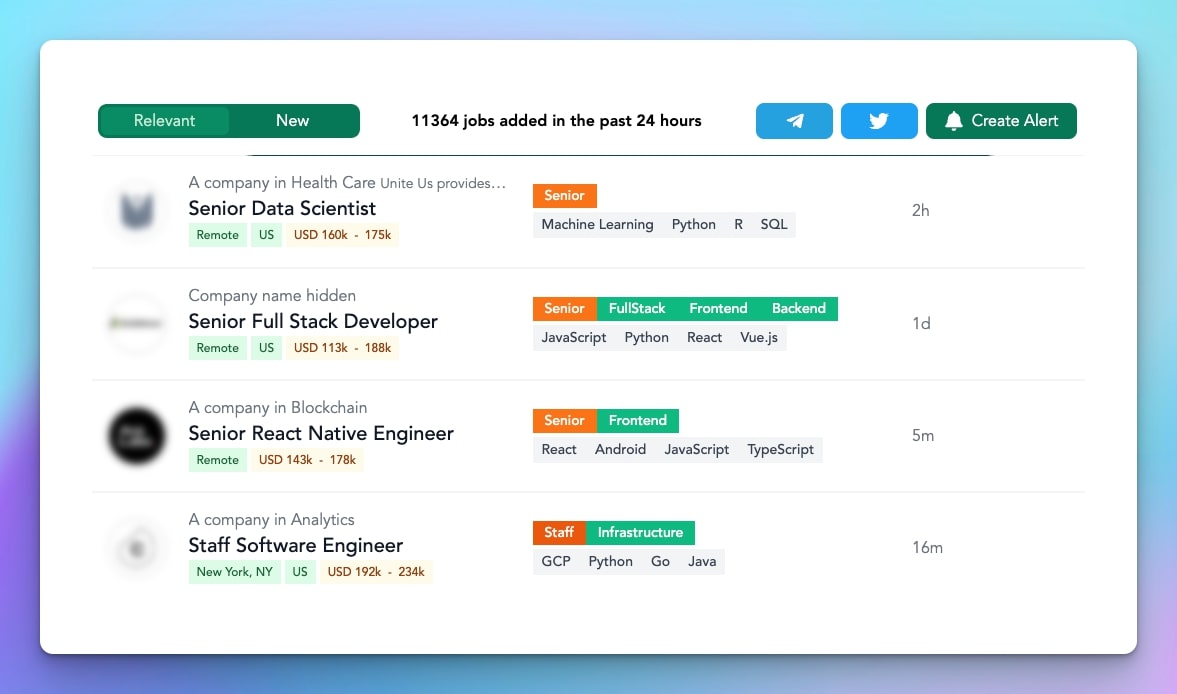 Echo jobs
