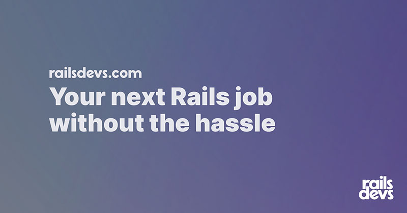 railsdevs - the reverse job board for Rails developers