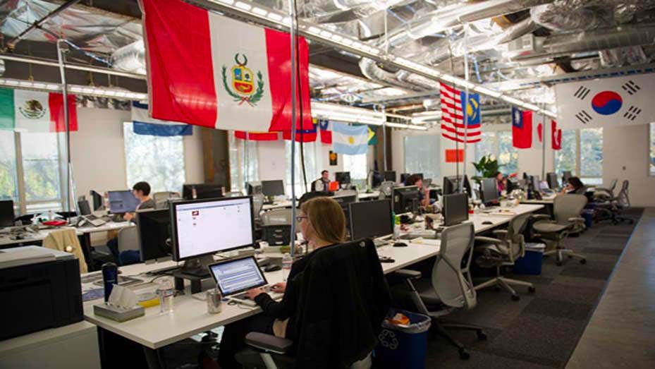 Facebook office floor